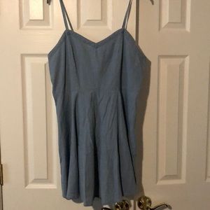 Chambray Skater Dress